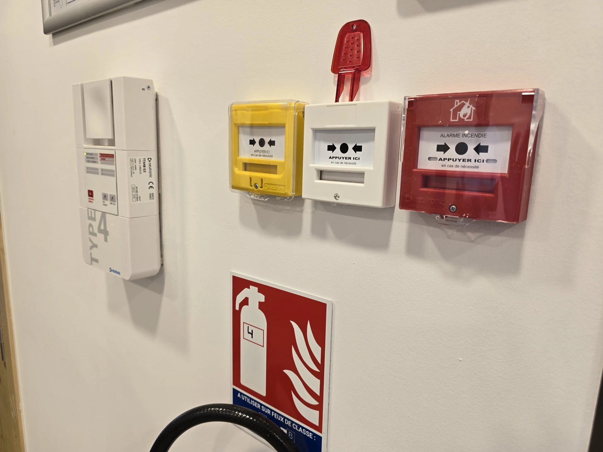 Système de sécurité dans la Caserne de Pompiers de Galeria